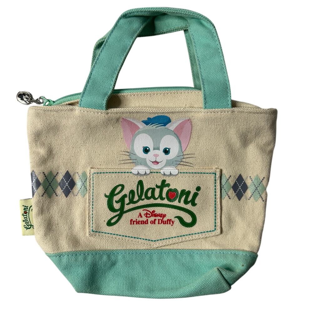 Disney Gelatoni Mini Canvas Tote Duffy Friends Hong Kong Disneyland 9.5”
